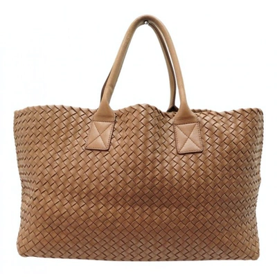 Pre-owned Bottega Veneta Cabat Brown Leather Handbag