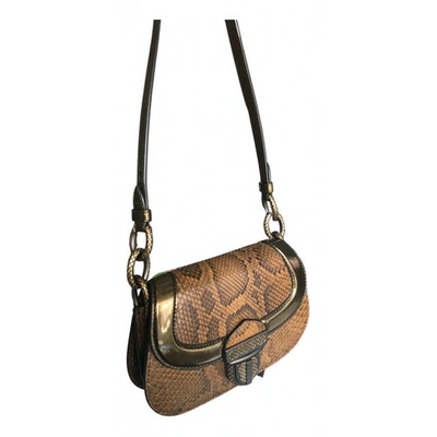 Pre-owned Bottega Veneta Brown Python Clutch Bag