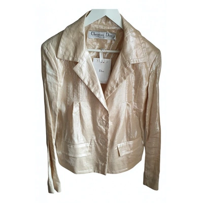 Pre-owned Dior Linen Jacket In Beige