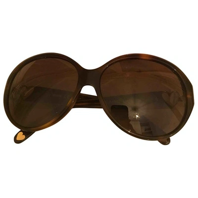 Pre-owned Moschino Brown Sunglasses