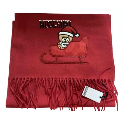 Pre-owned Moschino Red Wool Scarf