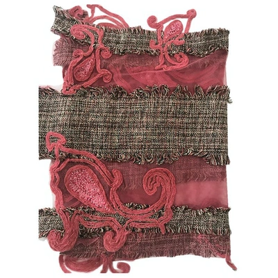Pre-owned Etro Pink Silk Scarf