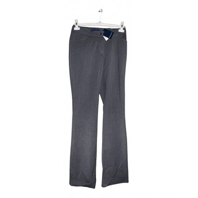 Pre-owned Incotex Wool Trousers In Grey