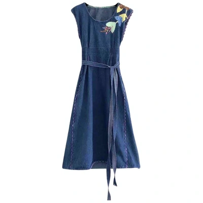 Pre-owned Fiorucci Mid-length Dress In Blue