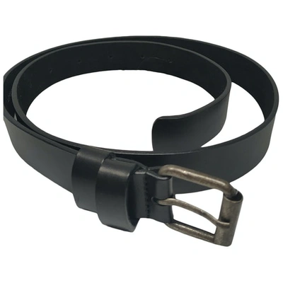 Pre-owned Aspesi Leather Belt In Black