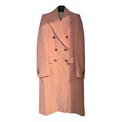 Pre-owned Calvin Klein 205w39nyc Velvet Coat In Pink