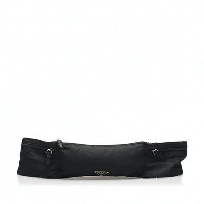 Pre-owned Prada Black Cloth Belt Bag