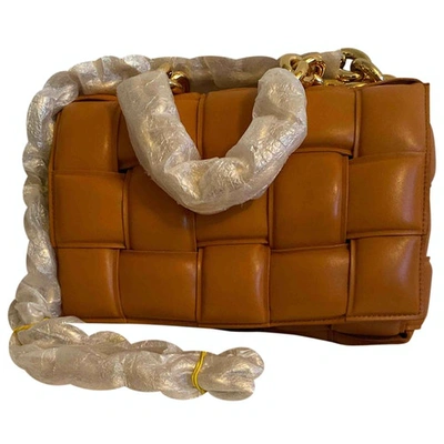 Pre-owned Bottega Veneta Cassette Orange Leather Handbag