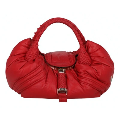 Pre-owned Fendi Spy Red Handbag