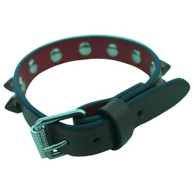 Pre-owned Christian Louboutin Brown Leather Bracelet