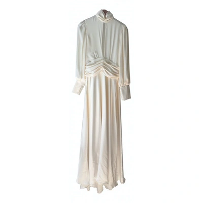 Pre-owned Orseund Iris White Silk Dress