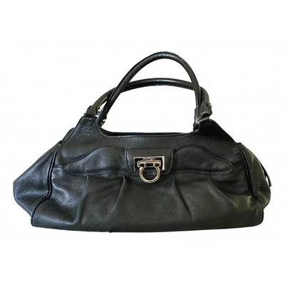 Pre-owned Ferragamo Black Fur Handbag