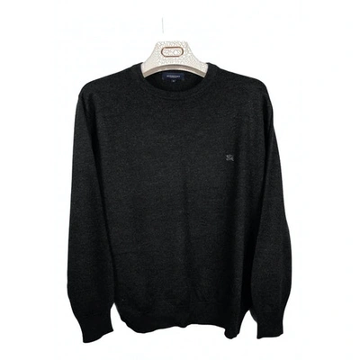 Pre-owned Burberry Anthracite Wool Knitwear & Sweatshirts