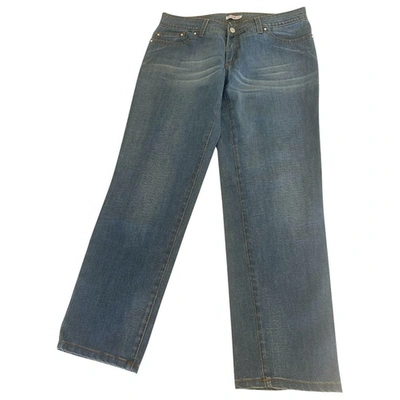 VERSACE Pre-owned Blue Cotton Jeans