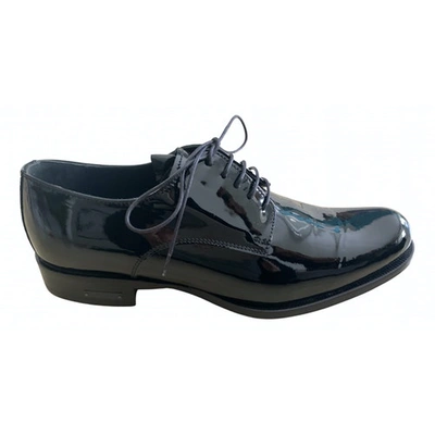Pre-owned Dsquared2 Black Patent Leather Lace Ups
