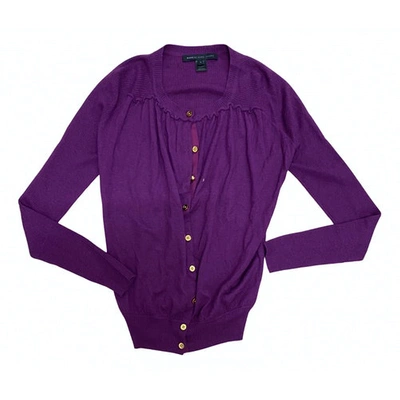 Pre-owned Marc By Marc Jacobs Cashmere Cardigan In Purple