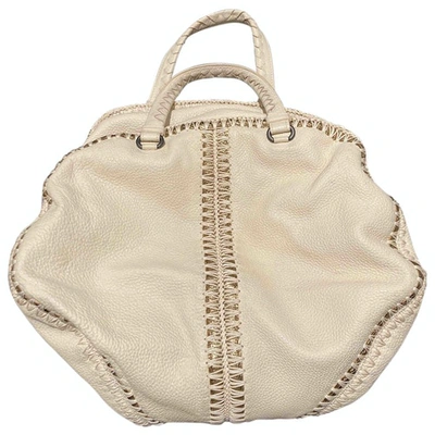 Pre-owned Bottega Veneta Beige Leather Handbag