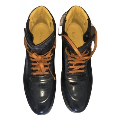 Pre-owned Berluti Blue Leather Trainers