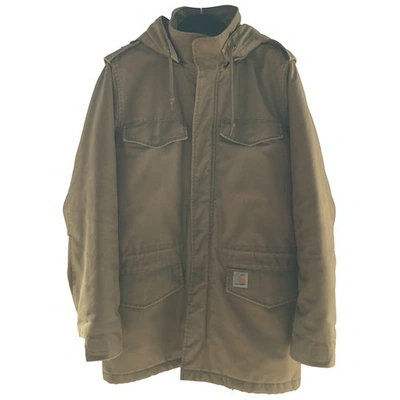 Pre-owned Carhartt Jacket In Brown