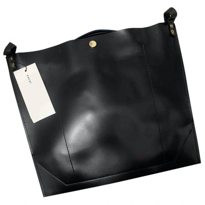 Pre-owned Sacai Black Leather Handbag