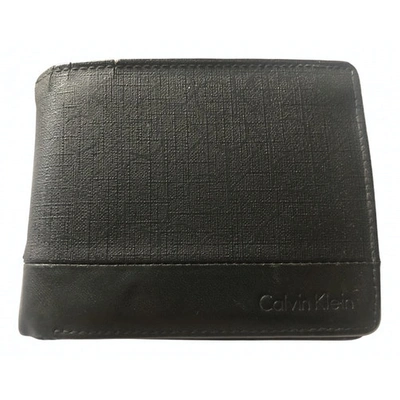 Pre-owned Calvin Klein Cloth Small Bag In Black
