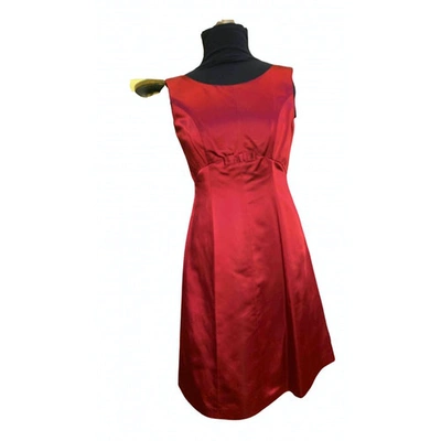 Pre-owned Tonello Burgundy Silk Dress