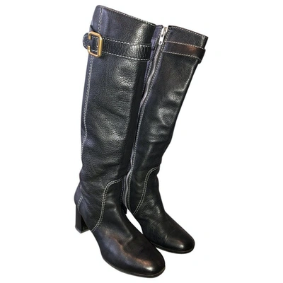 Pre-owned Chloé Black Leather Boots