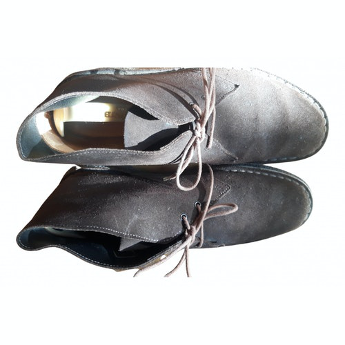 clarks boots mens silver