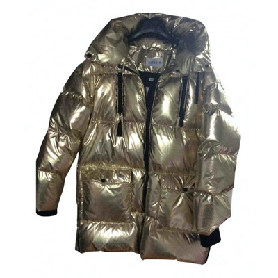 Pre-owned Claudie Pierlot Fall Winter 2019 Gold Leather Jacket