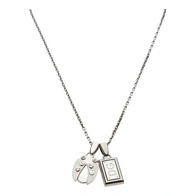 Pre-owned Dolce & Gabbana Long Necklace In Silver