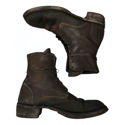 Pre-owned Guidi Brown Leather Boots