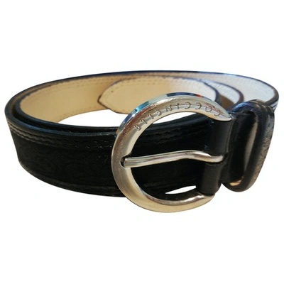 Pre-owned Coccinelle Leather Belt In Black