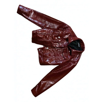 Pre-owned I.am.gia Red Leather Jacket