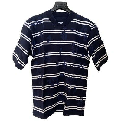 Pre-owned Sacai T-shirt In Navy