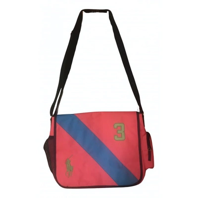 Pre-owned Ralph Lauren Cloth Crossbody Bag In Pink