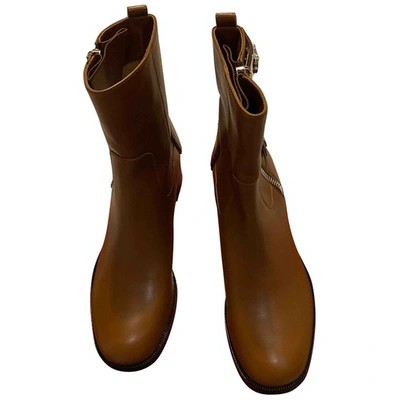 Pre-owned Ferragamo Brown Leather Boots