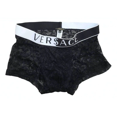 Pre-owned Versace Black Swimwear