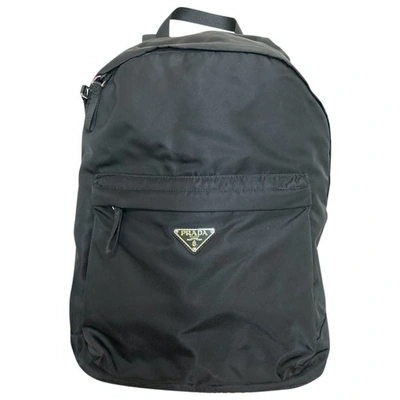 Pre-owned Prada Re-nylon Black Backpack