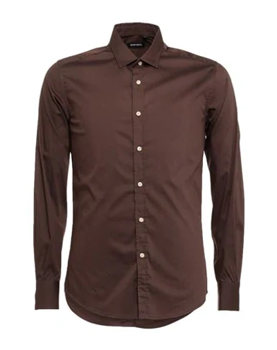 Shop Antony Morato Shirts In Dark Brown