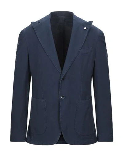 Shop L.b.m 1911 1911 Suit Jackets In Blue