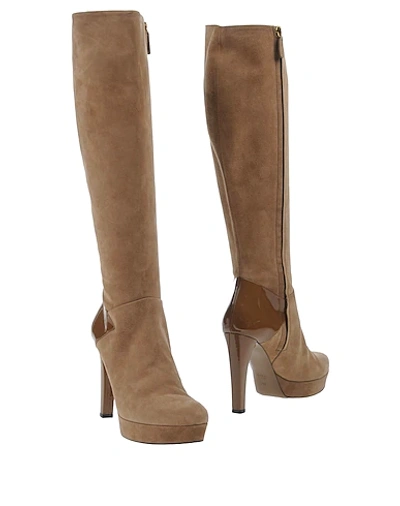 Shop Gucci Boots In Sand