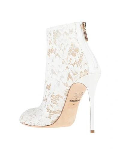 Shop Dolce & Gabbana Ankle Boots In Ivory