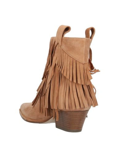 Sergio Rossi Ankle Boots In Camel