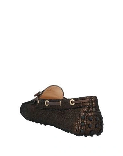 Tod's Loafers In Bronze