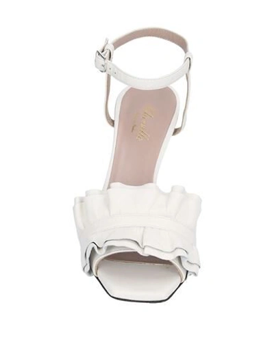 Shop Cheville Sandals In Ivory