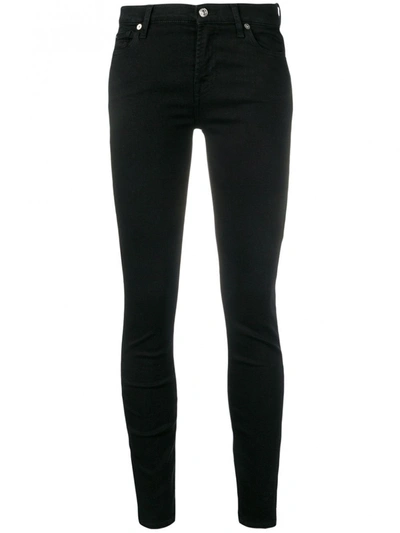 Shop 7 For All Mankind The Skinny Jeans In Black