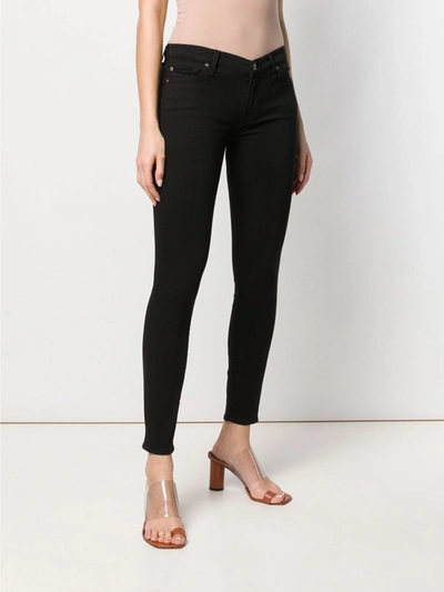 Shop 7 For All Mankind The Skinny Jeans In Black