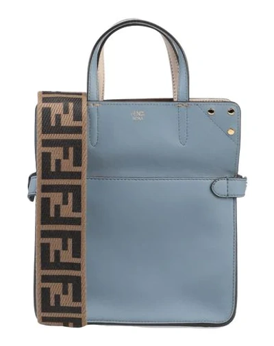 Shop Fendi Handbag In Pastel Blue