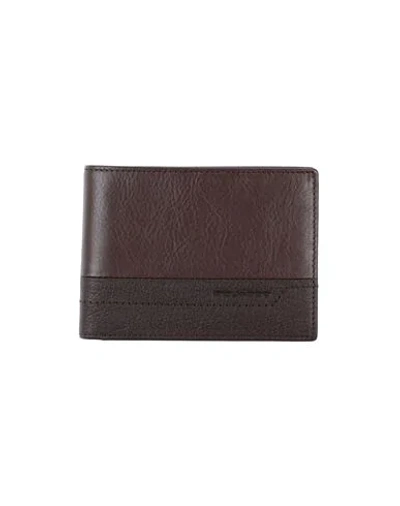 Shop Piquadro Wallet In Dark Brown