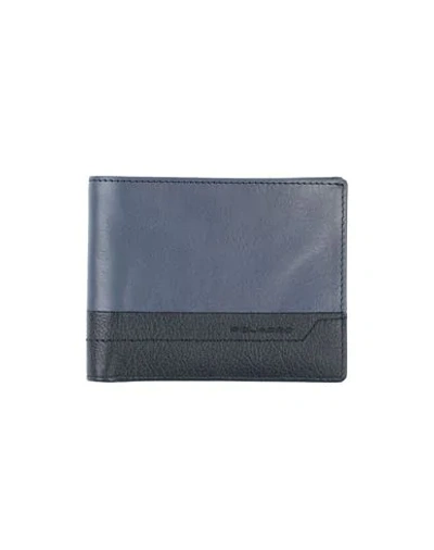 Shop Piquadro Wallet In Slate Blue